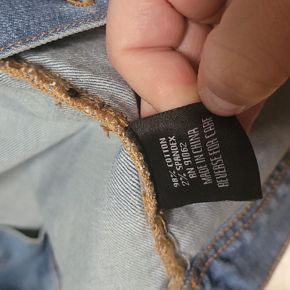 Standard & Practice long demin distressed jacket. - Picture 4 of 5